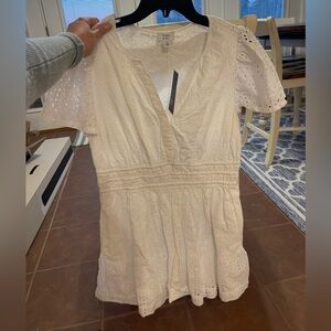 Crown and Ivy White Eyelet Dress